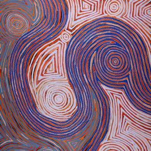 Mina Mina Jukurrpa (Mina Mina Dreaming) -  Ngalyipi by Pauline Napangardi Gallagher (dec)