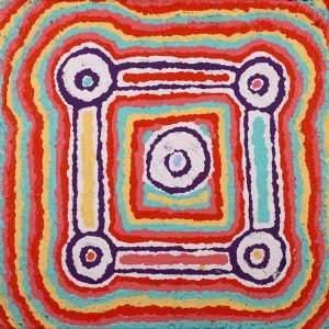 Ngapa Jukurrpa (Water Dreaming)  -  Puyurru by Rickaya Nampijinpa Brown