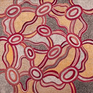 Janganpa Jukurrpa (Brush-tail Possum Dreaming)-  Mawurrji by Judith Nungarrayi Martin