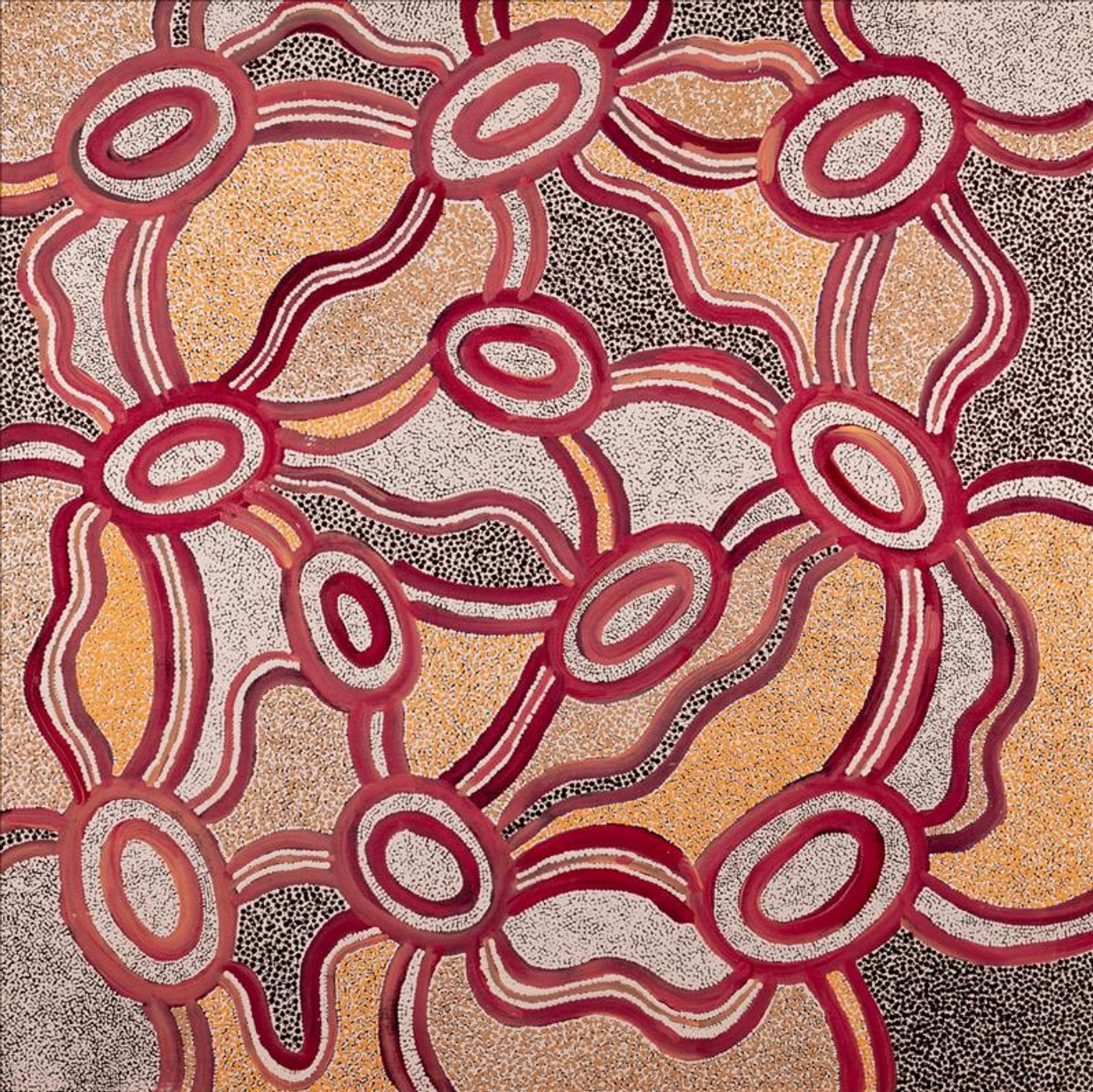 Janganpa Jukurrpa (Brush-tail Possum Dreaming)- Mawurrji by Judith Nungarrayi Martin