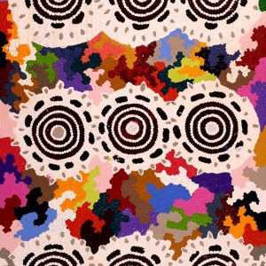 Pamapardu Jukurrpa (Flying Ant Dreaming)  - Warntungurru by Clarise Nampijinpa Poulson