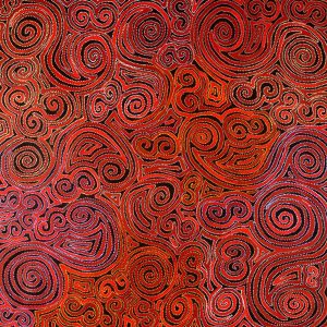 Mina Mina Jukurrpa (Mina Mina Dreaming) by Pauline Napangardi Gallagher (dec)