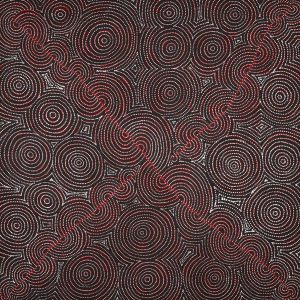 Mina Mina Jukurrpa (Mina Mina Dreaming) -  Ngalyipi by Christine Nakamarra Curtis