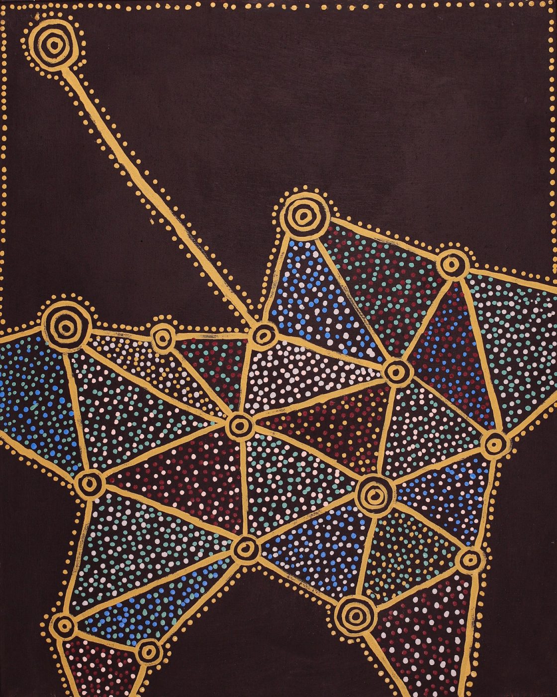 Ngapa Jukurrpa (Water Dreaming) - Puyurru by Christopher Japangardi Michaels