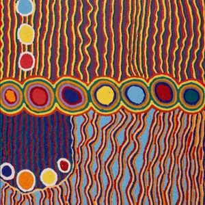 Ngapa Jukurrpa (Water Dreaming)  -  Pirlinyarnu by Kasey-Anne Nampijinpa Gallagher