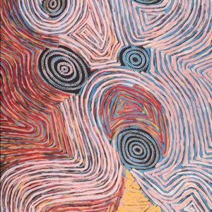 Mina Mina Jukurrpa (Mina Mina Dreaming) by Pauline Napangardi Gallagher (dec)