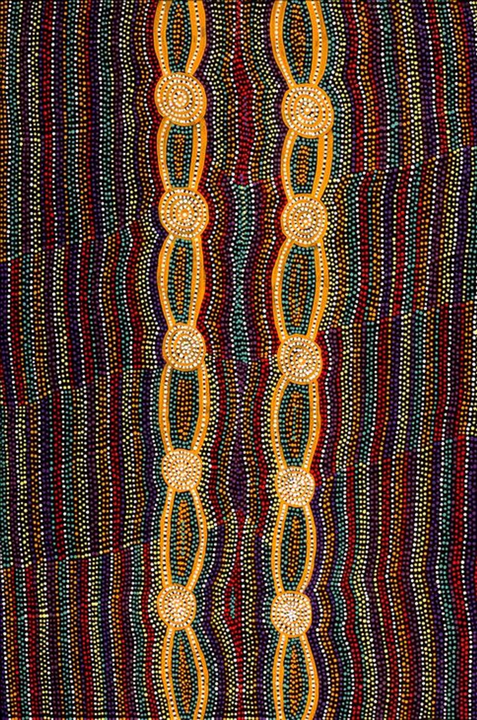 Mina Mina Jukurrpa (Mina Mina Dreaming) by Helen Nungarrayi Reed