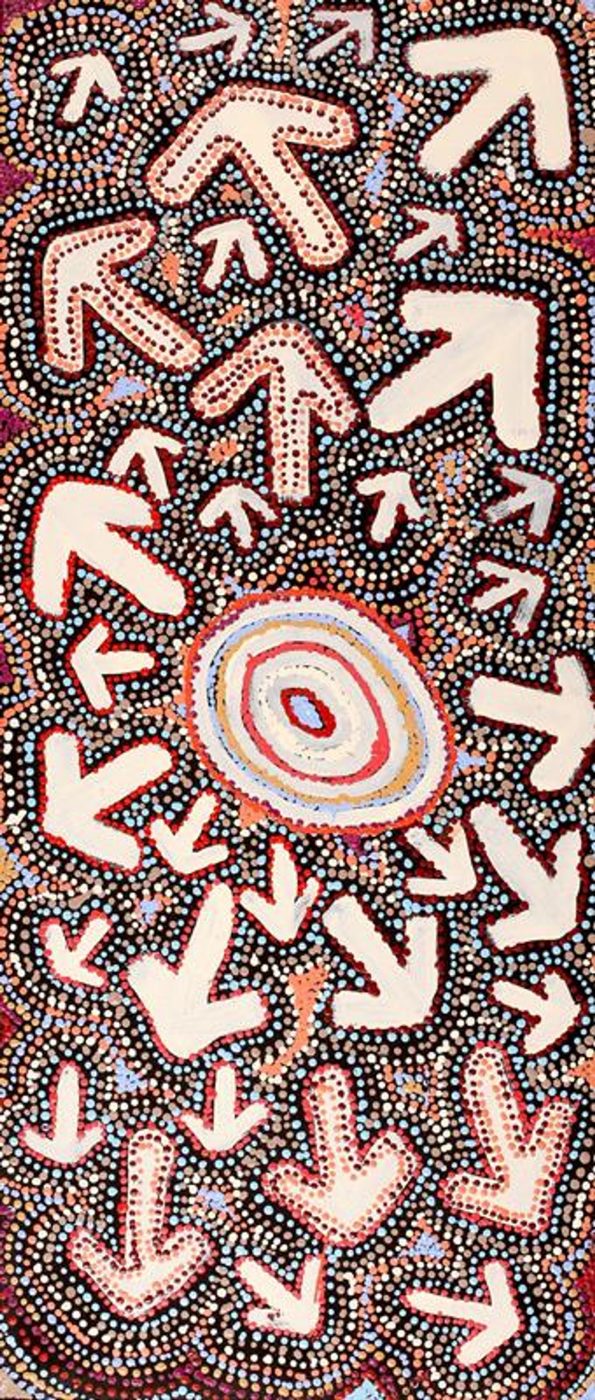 Yankirri Jukurrpa (Emu Dreaming) - Ngarlikirlangu by Margaret Nangala Gallagher