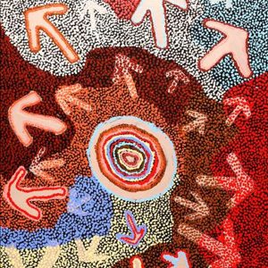 Yankirri Jukurrpa (Emu Dreaming) - Ngarlikirlangu by Margaret Nangala Gallagher