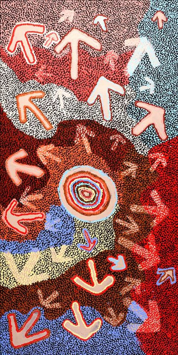 Yankirri Jukurrpa (Emu Dreaming) - Ngarlikirlangu by Margaret Nangala Gallagher