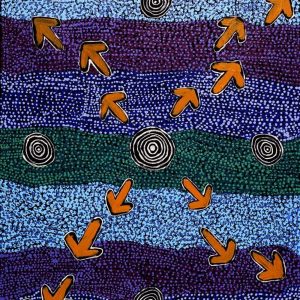 Yankirri Jukurrpa (Emu Dreaming) - Ngarlikirlangu by Ricardo Jampijinpa Gallagher