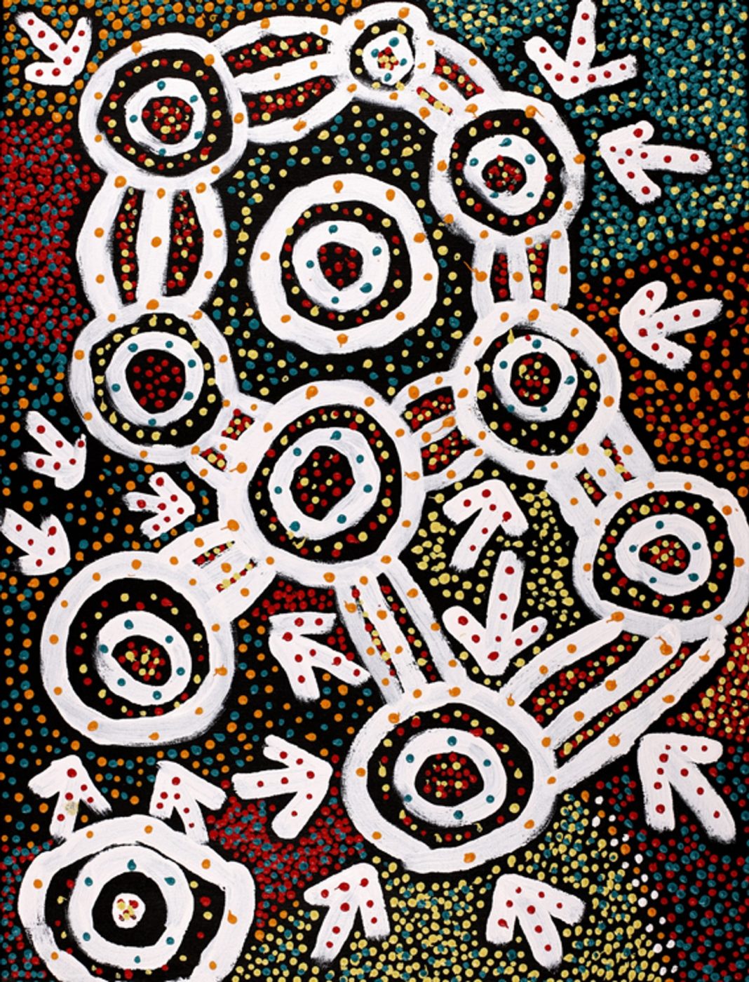 Ngapa Jukurrpa (Water Dreaming) - Puyurru by Watson Jangala Robertson (Dec)