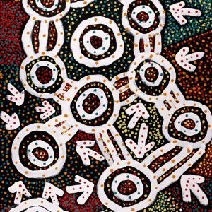 Ngapa Jukurrpa (Water Dreaming)  -  Puyurru by Watson Jangala Robertson (Dec)