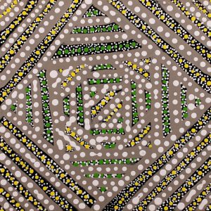 Mina Mina Jukurrpa (Mina Mina Dreaming) -  Ngalyipi by Shemaiah Napanangka Granites