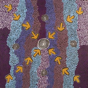 Yankirri Jukurrpa (Emu Dreaming) - Ngarlikirlangu by Janita Nampijinpa Gallagher