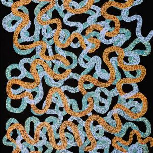 Warlukurlangu Jukurrpa (Fire country Dreaming) by Vanetta Nampijinpa Hudson