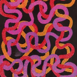 Warlukurlangu Jukurrpa (Fire country Dreaming) by Vanetta Nampijinpa Hudson