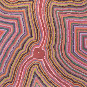 Lukarrara Jukurrpa (Desert Fringe-rush Seed Dreaming) by Gregory Jupurrurla Gill