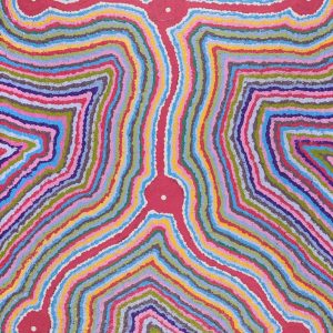 Lukarrara Jukurrpa (Desert Fringe-rush Seed Dreaming) by Gregory Jupurrurla Gill
