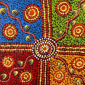 Wardapi Jukurrpa (Goanna Dreaming) - Yarripilangu by Ruth Nungarrayi Spencer
