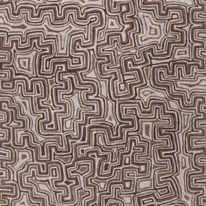 Lukarrara Jukurrpa (Desert Fringe-rush Seed Dreaming) by Pauline Napangardi Gallagher (dec)