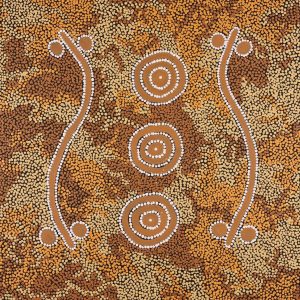 Warna Jukurrpa (Snake Dreaming) by Athaliah Nakamarra Nelson