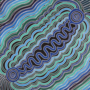 Ngapa Jukurrpa (Water Dreaming)  -  Puyurru by Glenda Napanangka Martin