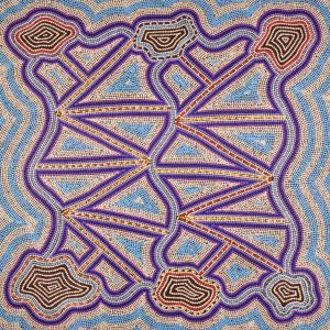 Ngapa Jukurrpa (Water Dreaming)  -  Puyurru by Louise Nangala Egan