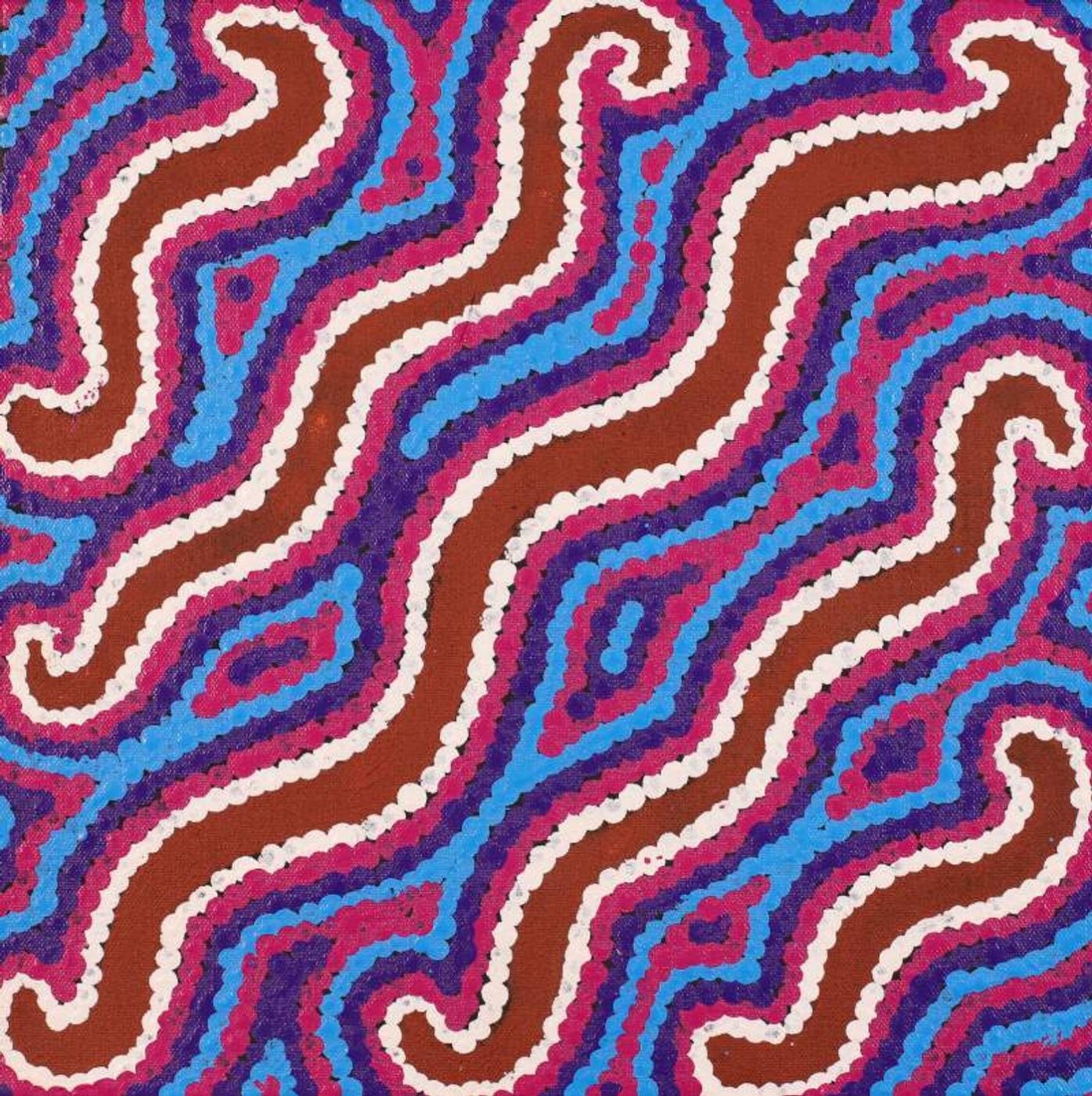 Yarla Jukurrpa (Bush Potato Dreaming) - Cockatoo Creek by Kylie Napangardi Williams