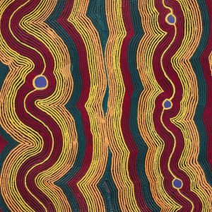 Pikilyi Jukurrpa (Vaughan Springs Dreaming) by Selina Napanangka Fisher