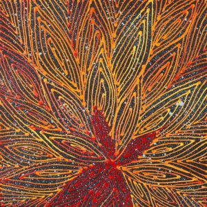 Pamapardu Jukurrpa (Flying Ant Dreaming)  - Warntungurru by Reanne Nampijinpa Brown