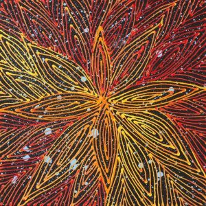 Pamapardu Jukurrpa (Flying Ant Dreaming)  - Warntungurru by Reanne Nampijinpa Brown