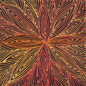 Pamapardu Jukurrpa (Flying Ant Dreaming)  - Warntungurru by Reanne Nampijinpa Brown