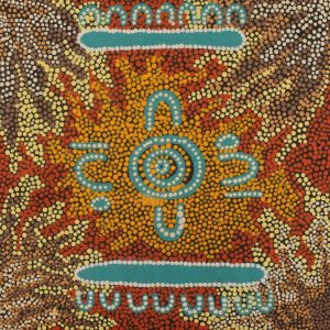 Ngalyipi Jukurrpa (Snakevine Dreaming) - Mina Mina by Rene Napangardi Dixon