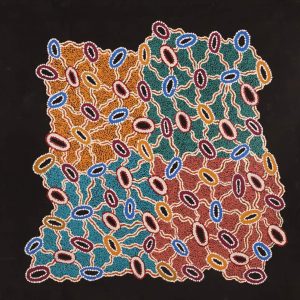 Ngapa Jukurrpa (Water Dreaming)  -  Puyurru by Priscilla Nangala Robertson (dec)