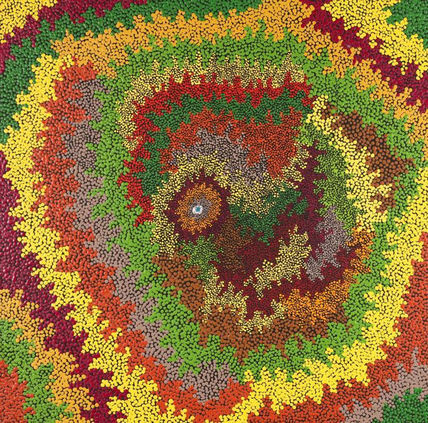Pirlarla Jukurrpa (Dogwood Tree Bean Dreaming) by Peggy Napurrurla Granites