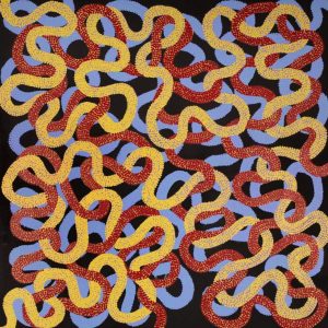 Warlukurlangu Jukurrpa (Fire country Dreaming) by Vanetta Nampijinpa Hudson