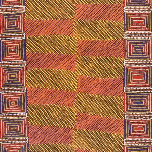 Lukarrara Jukurrpa (Desert Fringe-rush Seed Dreaming) by Gloria Napangardi Gill