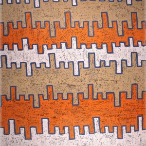 Lukarrara Jukurrpa (Desert Fringe-rush Seed Dreaming) by Gloria Napangardi Gill