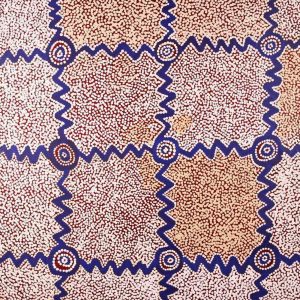 Ngapa Jukurrpa (Water Dreaming)  -  Puyurru by Sharoline Nampijinpa Frank