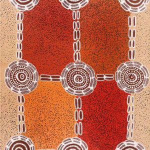 Pamapardu Jukurrpa (Flying Ant Dreaming)  - Warntungurru by Theresa Napurrurla Ross