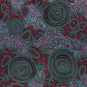 Warlukurlangu Jukurrpa (Fire country Dreaming) by Vanetta Nampijinpa Hudson