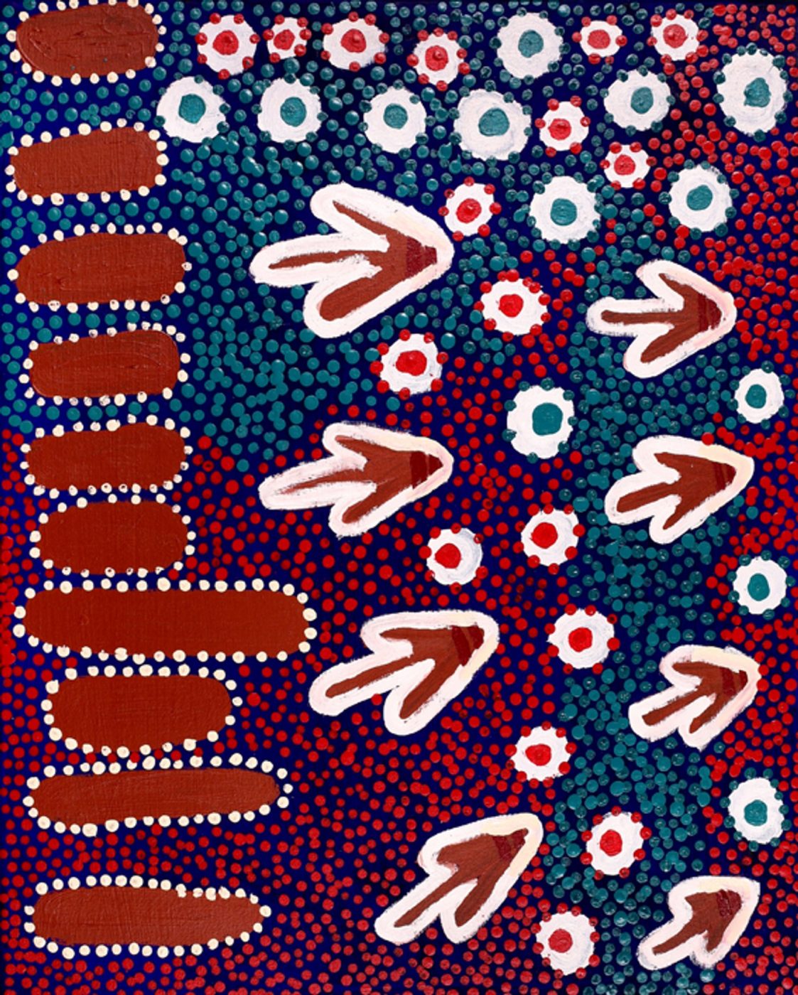Yankirri Jukurrpa (Emu Dreaming) - Ngarlikirlangu by Samuel Jampijinpa Collins