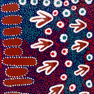 Yankirri Jukurrpa (Emu Dreaming) - Ngarlikirlangu by Samuel Jampijinpa Collins