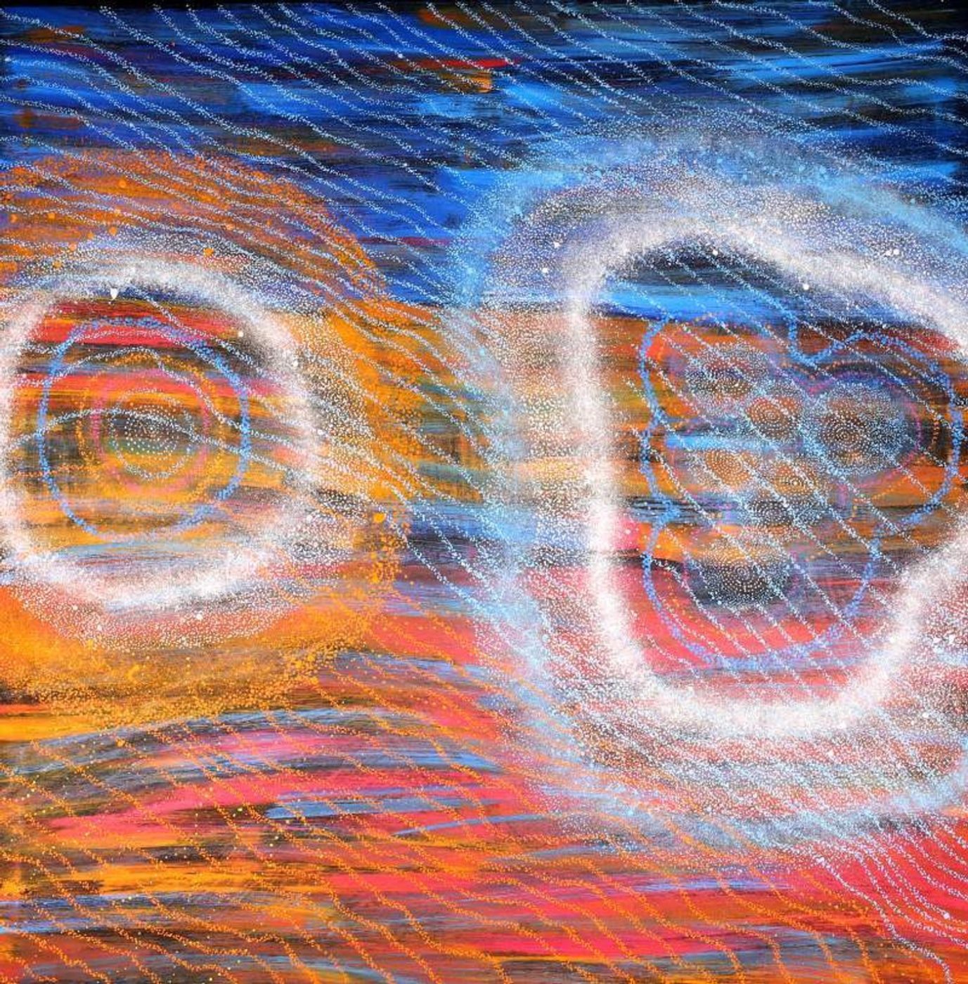 Napaljarri-warnu Jukurrpa (Seven Sisters Dreaming) by Athena Nangala Granites