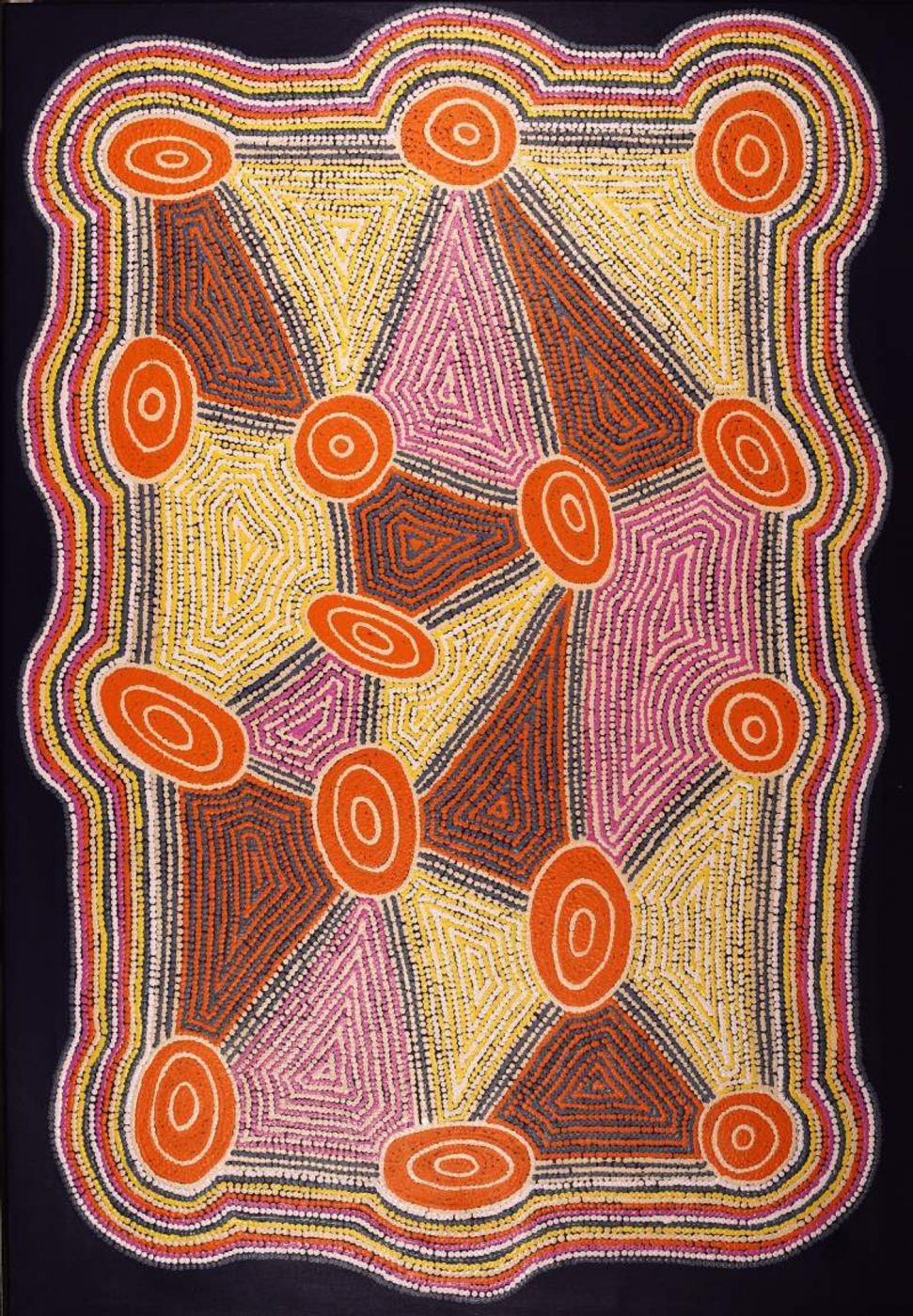 Yankirri Jukurrpa (Emu Dreaming) - Ngarlikirlangu by Sabrina Nungarrayi Gibson