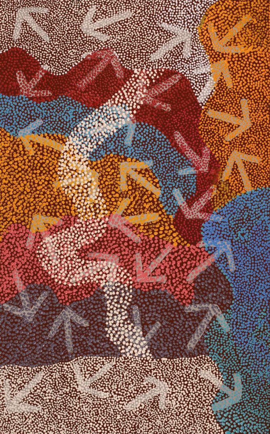 Yankirri Jukurrpa (Emu Dreaming) - Ngarlikirlangu by Margaret Nangala Gallagher