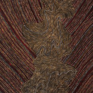 Ngapa Jukurrpa (Water Dreaming)  -  Puyurru by Chantelle Nampijinpa Robertson