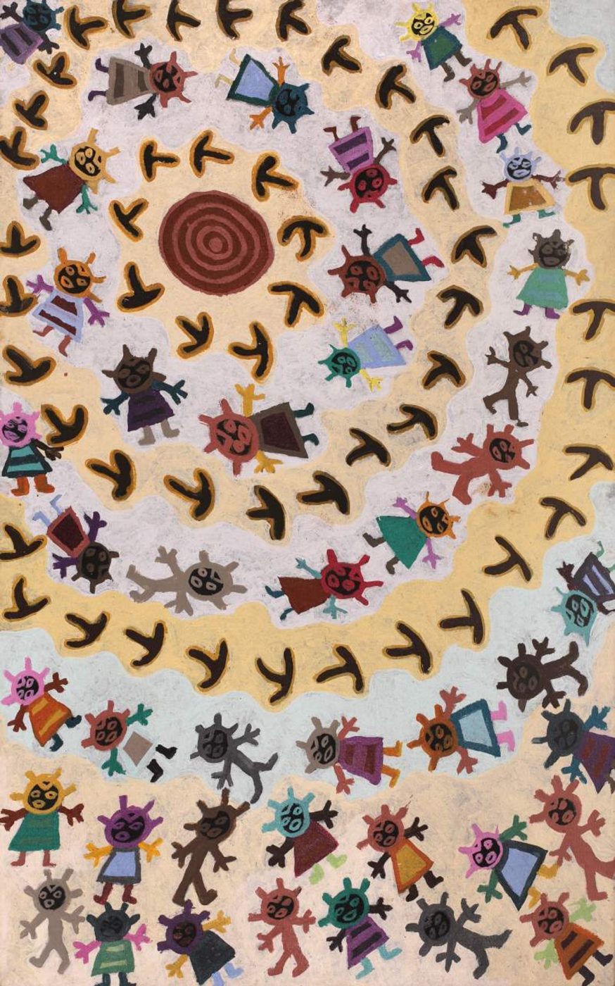 Nguru Yurntumu-wana (Country around Yuendumu) by Clarise Nampijinpa Poulson