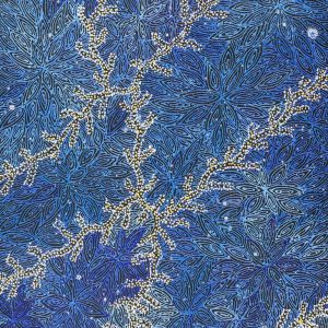 Pamapardu Jukurrpa (Flying Ant Dreaming)  - Warntungurru by Reanne Nampijinpa Brown
